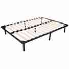 02-0412 Size Metal Bedroom Homcom Twin Frame Platform Black-silver Bed