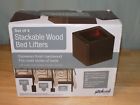 049412980418 Richards Homewares Set Of Stackable Wood Bed Lifters