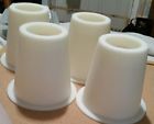 088014016545 Unbranded Bed Elevators White Set