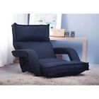22794 Yoga Couch Sofa Camping Tv Adjustable Black Fabric 691218722794