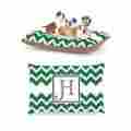 40-inch 615872066346 Kess Inhouse Chevron Green Fleece Dog Bed 30 By Monogram Letter-h