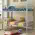 4511-s Donco Kids T Metal Bunk Silver New 812614024774