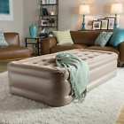 467408 Instabed Inflatable Twin Size Airbed Raised Pillow Sleeping 750218467408