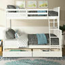 5057928794899 Unbranded Twin Over Full Bunk Bed Ladders Storage