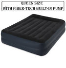 64123e-wmt Intex Queen Size Air Bed Mattress Pillow Rest 842372139564