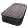 64131e Intex Twin Sized Deluxe Pillow Rest Airbed With Fiber-tech Bip Gray 078257322435