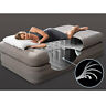 64443ep Intex Prime Comfort Gray Elevated Air Mattress With 078257325382
