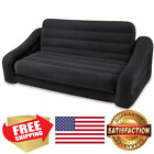 6585trf Intex Inflatable Queen Size Futon Sofa Couch Bed In Black