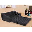 731234343624 Intex Bed Inflatable Sofa Couch Out Pull Sleeper Air Mattress Futon Queen Convertible