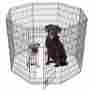 8-panel 609728829292 Smithbuilt Crates Premium Black Dog Exercise Play Pen With Door