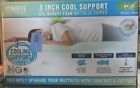 815489021602 Homedics Cool Support Gel Memory Foam Mattress Topper