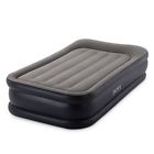 87633 Intex Twin Deluxe Pillow Rest Raised Soft Flocked 078257322671