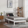 885544725226 Unbranded Twin Size Solid Wooden Platform Bed Frame