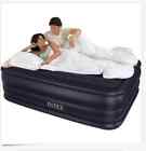9442 Intex Queen Blow Up Mattress Self Inflating Air Camping Inflatable Beds Built In Pump 722382459442