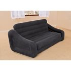 9892 Intex Blow Up Bed Inflatable Couch Queen Mattress Pull Out Sofa Camping Black 720830139892