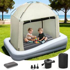 My145-lxc30 Abdtech Inflatable Toddler Travel Bed With Tent - Kids Air Mattress High-speed P