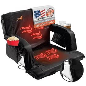 Aceletiqs 068888031233 Stadium Seats For Bleachers With Back Support Usb Battery Incl