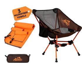 Adc001 Advnture Club Portable Camping 20.9 Inches X 24.1 25.9 Brown