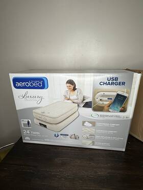 2000033090 Aerobed Colch N Inflable Luxury Collection Tama O Twin Cargador Usb Incorporado
