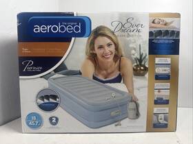 Aerobed 760433002537 Premier Twin Air Mattress 18 Inch Dream Sleep Solution Built-in Pump New