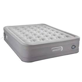 Aerobed 760433003794 Comfort Lock Air Mattress Gray - Queen Double Height 16 Inch Thick