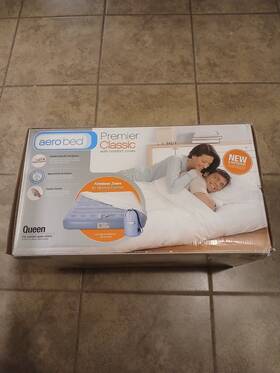 Aerobed 760433118139 Premier Classic Queen Inflatable Air Mattress Bed