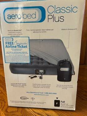 9229 Aerobed New Inflatable Mattress Bed By Classic Plus Full Model Storage Bag