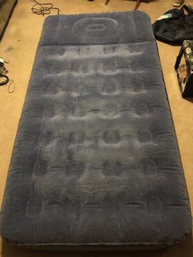 9433 Aerobed Original Aero Bed Twin Size No Leaks Suede Top For Warmth Carry Bag