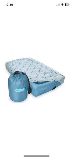 Saam15 Aerobed Toddler Air Mattress With Cover Sheet And Travel Bag