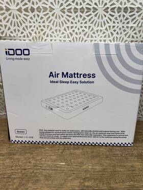 I-c-018 Air Mattress Idoo Queen Size 3 Minute Inflatable With Built-in Pump