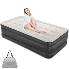 Wm042009us Air Mattress 18 Inch Queen Size With Built-in Pump Durable Construction