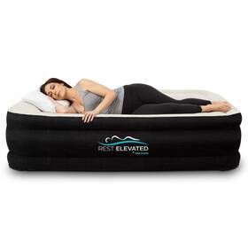 Air Tuff 037203019096 Restelevated Luxury Pillow Top Queen Size Mattress With Built In Pump 2