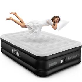 A-hom21 Airefina 18 Air Mattress Full With Built In Pump Size 3 Mins Bl
