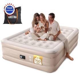A-hom68 Airefina Air Mattress Queen With Built In Pump 18 Raised Inflatable Blow Up