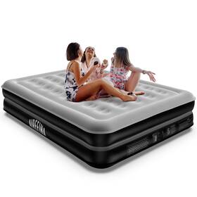 Af-a06 Airefina Queen Air Mattress With Built In Pump Upgraded Luxury Blow Up Mattr