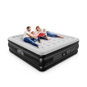 Af-a10 Airefina King Size Air Mattress With Built In Pump Raised 18 Inch Blow Up Mattre
