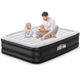 Wmt-a05-gy Airefina Full Size Air Mattress Built-in Pump Quick Self-inflation/deflation