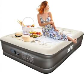 Airlex 445010393330 Air Mattress Queen Size Inflatable Camping Bed Inflating Blow Up Be