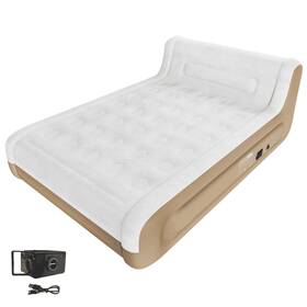 Airoutelle 445026780773 Headboard Air Mattress With Built In Pump Rechargeable Usb-c Electric