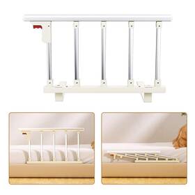 Zdfs-5djm-silver Akimraby Bed Rails For Elderly Adults Safety 29.5 Inch 16 Folding Railings Sen
