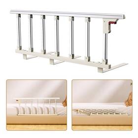 Zdfs-7djm-silver Akimraby Bed Rails For Elderly Adults Safety 40 Inch 16 Folding Railings Senio