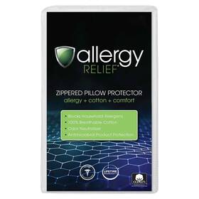 12628amzsc Allergy Relief Zippered Pillow Protector Standard/queen Standrd/queen