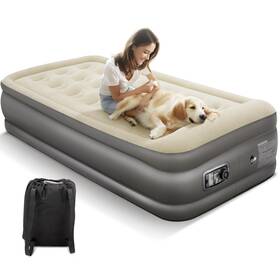 Ac-pv318-n-twin-1 Alpha Camp 19 Inch Twin Air Mattress With Built In Pump And Pillow Blow Up 2 Mi
