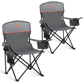 Alpha Camp E01cc-802-2-ac Camping 35.83 Inches X 21.26 36.61 Light Gray
