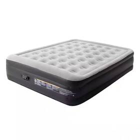 Angel Sar 445057980975 18.5 Inch Gray Queen Air Mattress With Built-in Pump And Carry Bag Blow Up Mattr