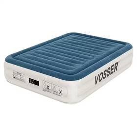 Angel Sar 726084826687 18 Inch Blue Foldable Queen Air Mattress With Built-in Pump And Storage Bag Infl