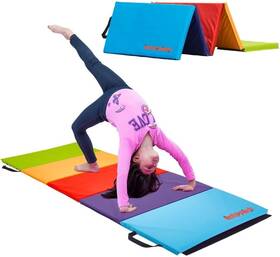 Ap61210mc Antsy Pants Tumbling Mat Gymnastics Easy To Clean Sturdy Foldable Vibrant Colors