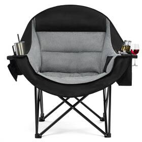 Pw-rc739e1 Apollo Walker Oversized Camping Chair - Extra Wide Heavy Single Regular Grey