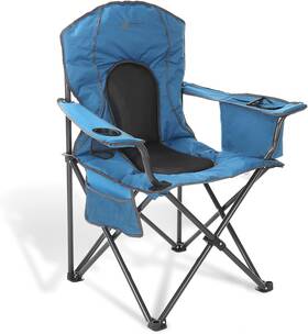 Arrowhead Outdoor 889526331900 Portable Folding Camping Quad Deluxe Armrest Cooler Blue Arrowhead Outdoor 889526331900 Portable Folding Camping Quad Deluxe Armrest Cooler Blue