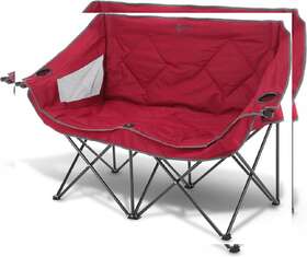 Kks0309u Arrowhead Outdoor Portable Folding Double Duo Camping Chair Burgundy Red